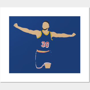 Steph Curry Celebration Posters and Art